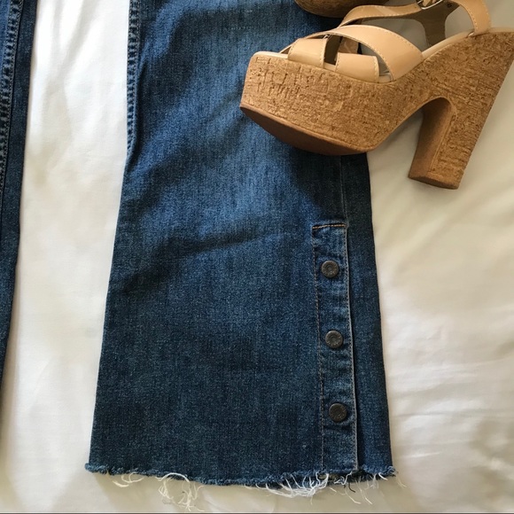 Super Rare Vintage Tommy Frayed Flare Jeans size 9 - Picture 4 of 8